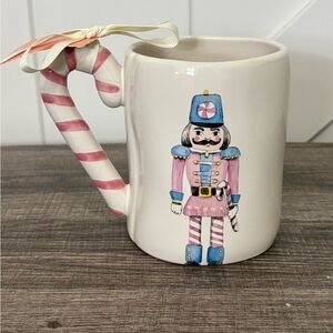 NWT Rae Dunn Nutcracker Mug with Candy Cane Handle